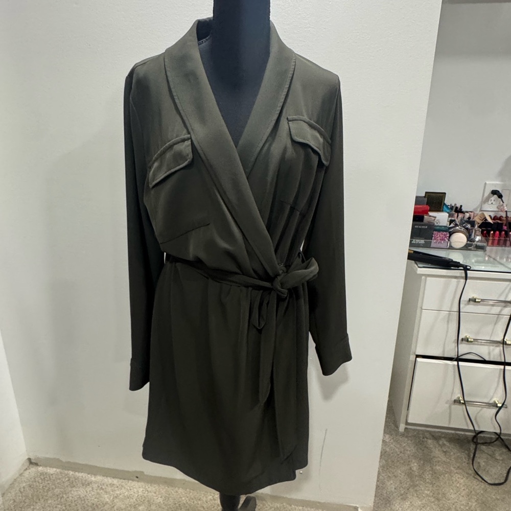 New York & Company Dark Green Dress